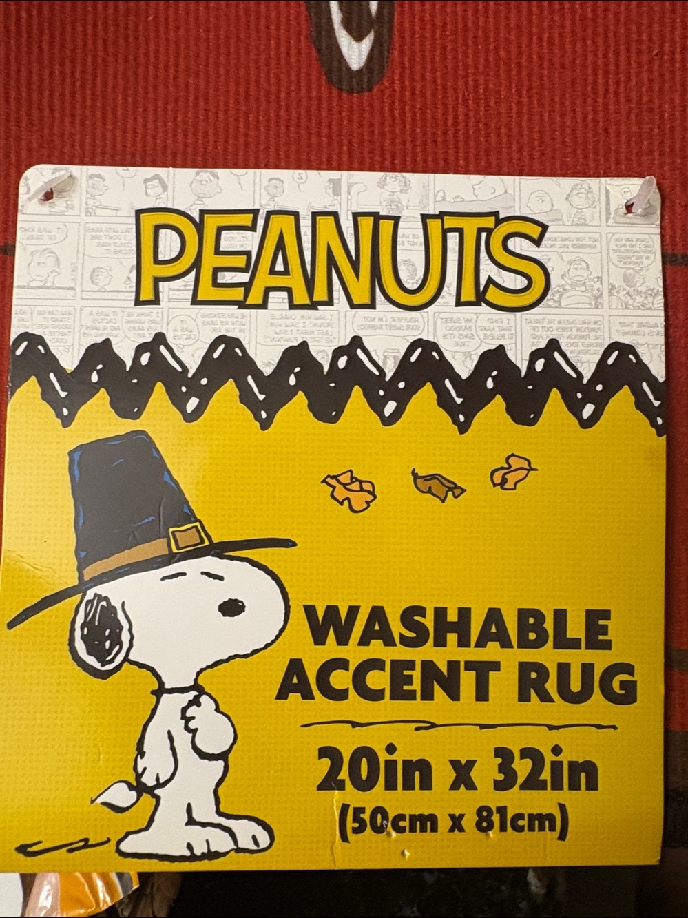 Peanuts Snoopy washable accent RUG - Picture 3 of 3